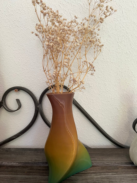 Vase Twisty Farbverlauf lila türkis